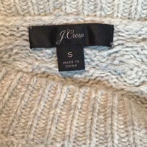 J. Crew embellished wool 🍀 Irish fishermen sweater - Picture 7 of 9